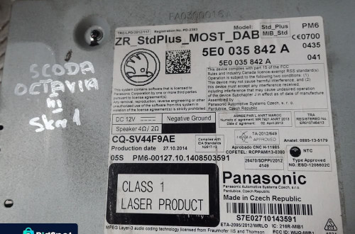 SKODA OCTAVIA III 5E CZYTNIK MULTIMEDIA 5E0035842A