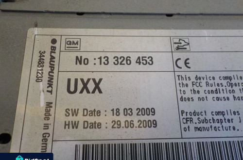 OPEL INSIGNIA A RADIO RADIOODTWARZACZ 13326453