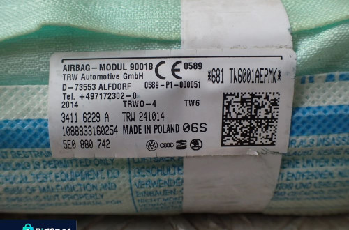 KURTYNA AIRBAG SKODA OCTAVIA 3 5E0880742 PRAWA