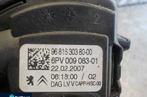 PEUGEOT 207 POTENCJOMETR PEDAŁ GAZU 9681530380