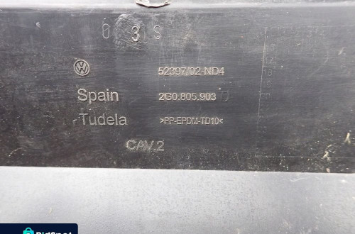 VW POLO VI 2G0 17- PŁYTA PRZEDNIA SPOJLER PRZÓD