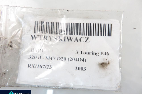 WTRYSKIWACZ BMW E46 320 D 0445110131