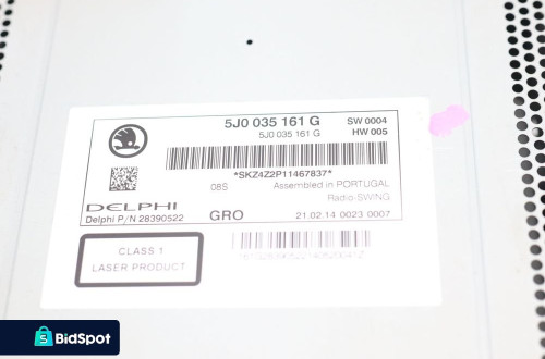 RADIO SKODA FABIA II LIFT (2010-2014) 1.6 TDI 75KM 5J0035161G