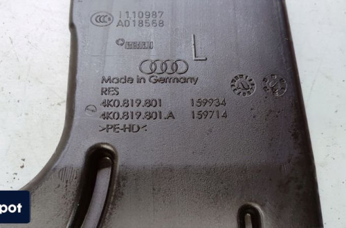 KANAŁ POWIETRZNY TUNEL LEWY AUDI A6 C8 4K0819801A