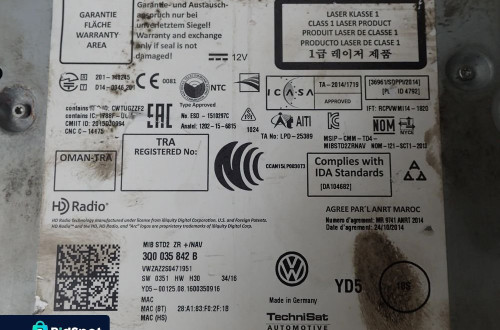 VW POLO 6R RADIO WYŚWIETLACZ CZYTNIK 6C0919603B 3Q0035842B