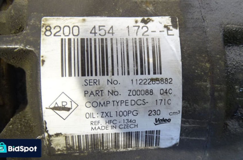 SPRĘŻARKA KLIMATYZACJI RENAULT TRAFIC II 2.0DCI 8200454172-E