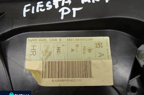 FORD FIESTA MK7 VII 08-12 1.4TDCI PODNOŚNIK SZYB PRAWY TYŁ TYLNY MANUALNY