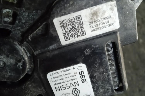 ALTERNATOR DACIA DUSTER 17- 1.0 TCE 231007769R