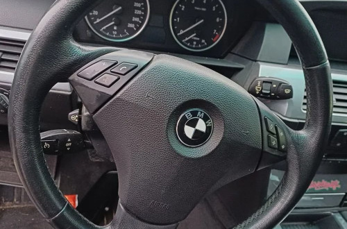 BMW 5 E60 09r  KIEROWNICA SKÓRA SKÓRZANA