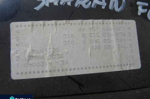 VW SHARAN I LIFT 00-04 1.9 TDI LB7Z LICZNIK ZEGARY 7M3920800J