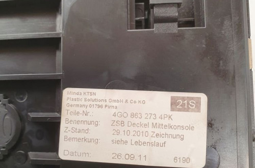 POPIELNICZKA PRZÓD AUDI A6 C7 4G0863273
