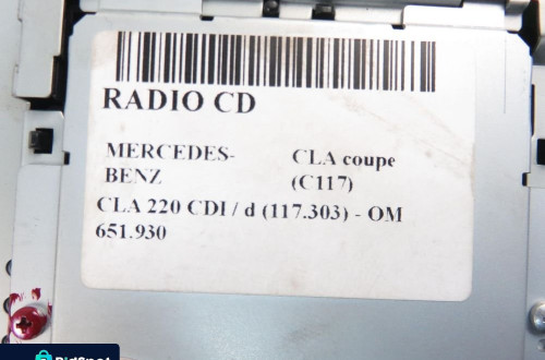 RADIO MERCEDES CLA coupe C117 2469014404 2469001313