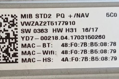 VW BEETLE 17r RADIO NAWIGACJA GPS 5C0035680D
