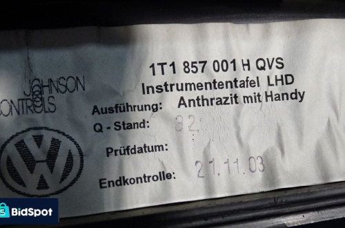 DESKA ROZDZIELCZA VOLKSWAGEN TOURAN 1.9TDI