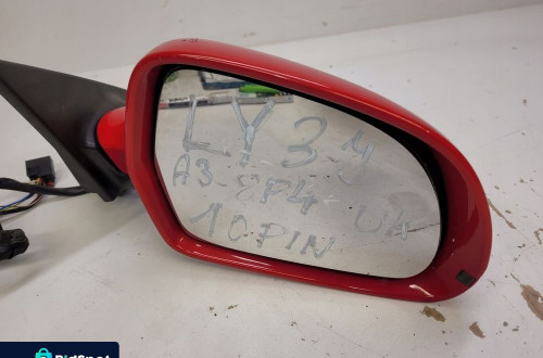 LUSTERKO PRAWE AUDI A3 8P LIFT LY3J 10-PIN UK 5D