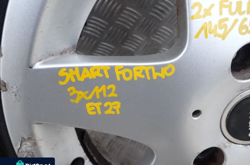 KOŁA LETNIE SMART FORTWO 3X112 ET 27 15 CALI RADOM