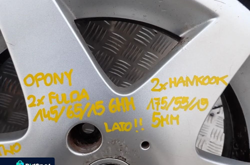 KOŁA LETNIE SMART FORTWO 3X112 ET 27 15 CALI RADOM