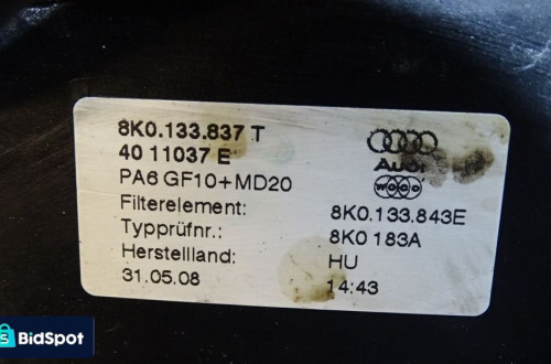 OBUDOWA FILTRA POWIETRZA AUDI A4 B8 2.0TDI  8K0133835AD 03G906461C