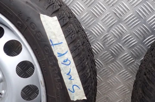 KOŁA ZIMOWE STALOWE SMART 4X100 165/65/15  185/60/15