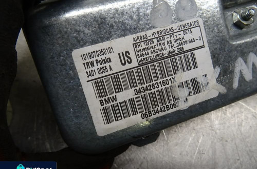 BMW X3 E83 LIFT PODUSZKA AIRBAG DRZWI PRAWY  PRZÓD  34342631601X