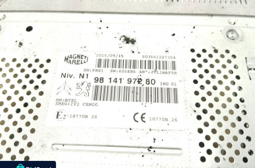 RADIO NAWIGACJA GPS CITROEN DS5 LIFT (2015-2018) 9814197280 SMEG+IV2