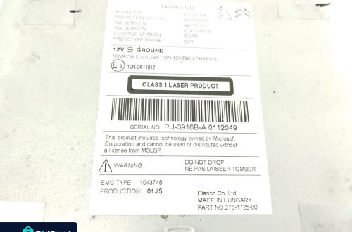 RADIO NAWIGACJA GPS CITROEN DS5 LIFT (2015-2018) 9814197280 SMEG+IV2