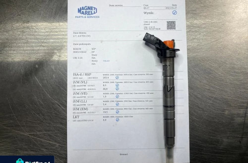 WTRYSKIWACZ TEST 3.0 TDI 0445116023 WTRYSK IMA AUDI A6 C6 Q7 A4 A5