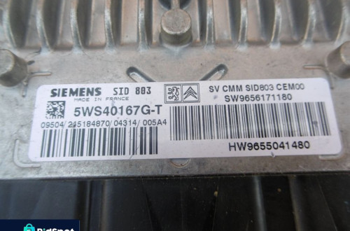 Sterownik komputer PEUGEOT 407 2,0HDI 5WS40167GT 9655041480