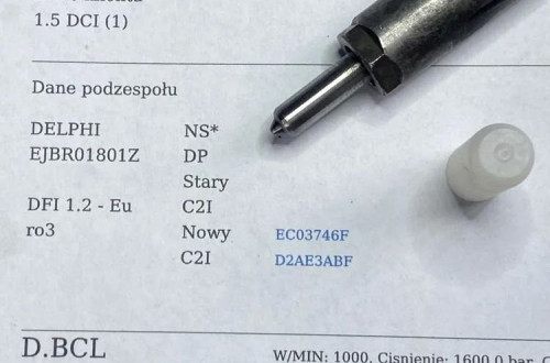 WTRYSKIWACZ TEST 1.5 DCI EJBR001801Z WTRYSK KODY IMA AUDI RENAULT CLIO THALIA KANGOO MEGANE 8200049873