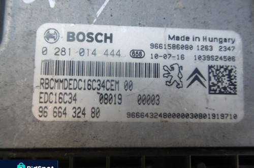 Sterownik CITROEN PEUGEOT 0281014444 9661586080