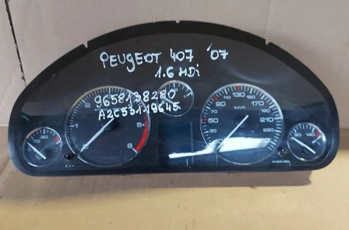 Peugeot 407 1.6hdi '07r licznik zegary 9658138280